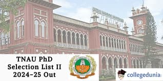 TNAU PhD Selection List II 2024-25 Out; Check Direct Link Here